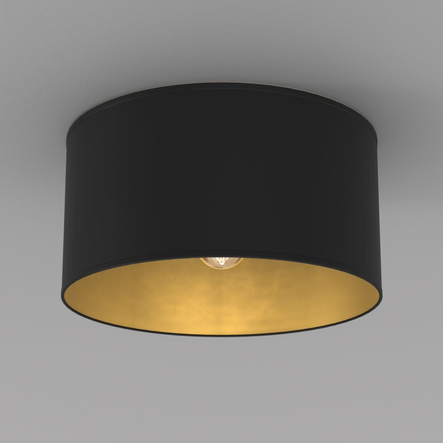 Plafonieră ARDEN, neagră, 1x E27/15W/230V, Ø 40 cm