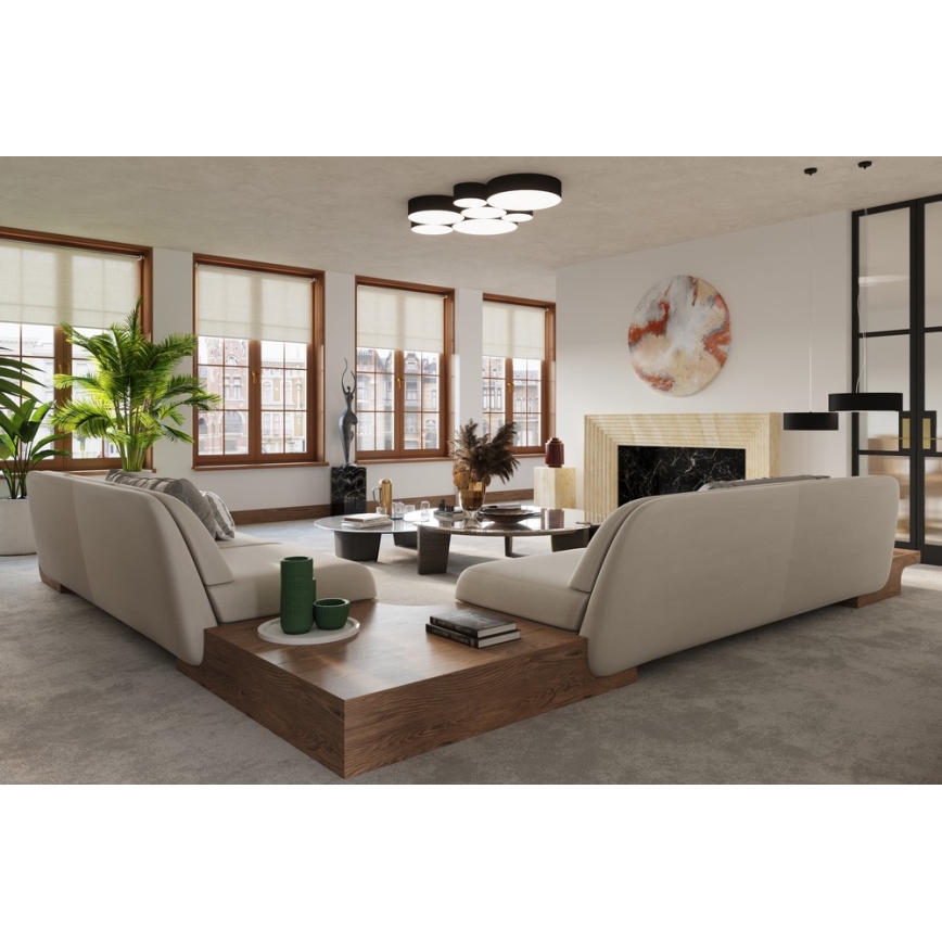 Sollux SL.0121 - Plafonieră ARENA 35 2xE27/60W/230V negru