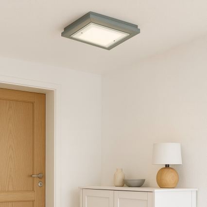 Plafonieră Argon 7269 TABOR, 2x E27/15W/230V, 32x32 cm, gri