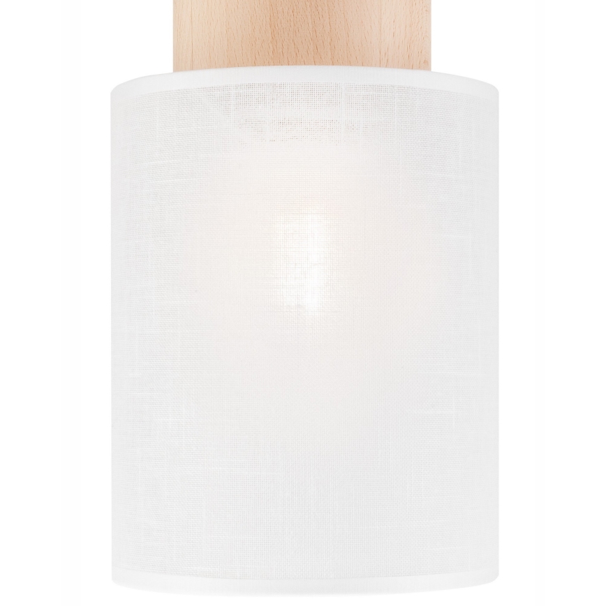 Plafonieră ARI 1xE27/60W/230V d. 16 cm alb fag