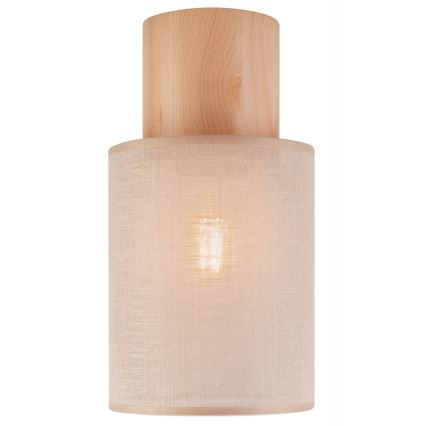 Plafonieră ARI 1xE27/60W/230V d. 16 cm bej fag