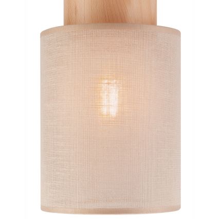 Plafonieră ARI 1xE27/60W/230V d. 16 cm bej fag