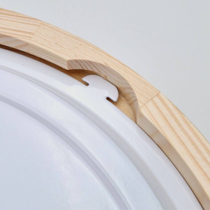 Lumină de plafon pentru baie NATURAL 3xE27/15W/230V IP54 pin ? 37 cm