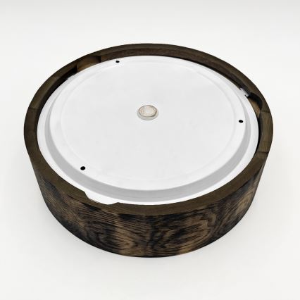 Lumină de plafon pentru baie OAK SMOKY 2xE27/15W/230V IP54 Ø 27,5 cm stejar/maro