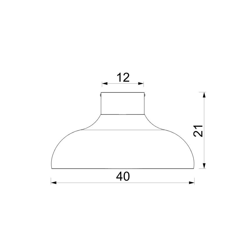 Plafonieră BASCA, 1x soclu E27, 15 W, 230 V, diametru 40 cm, maro