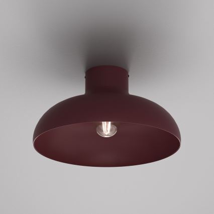 Plafonieră BASCA, 1xE27/15 W/230 V, Ø 40 cm, bordo