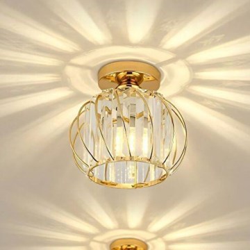 Plafonieră BELLA 1xE27/40W/230V, Ø 20 cm, culoare aurie