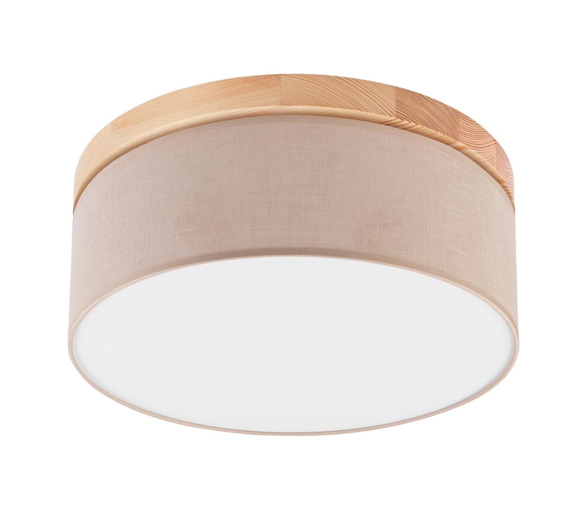 Plafonieră BELLADONNA 2xE27/15W/230V bej/pin Brilagi