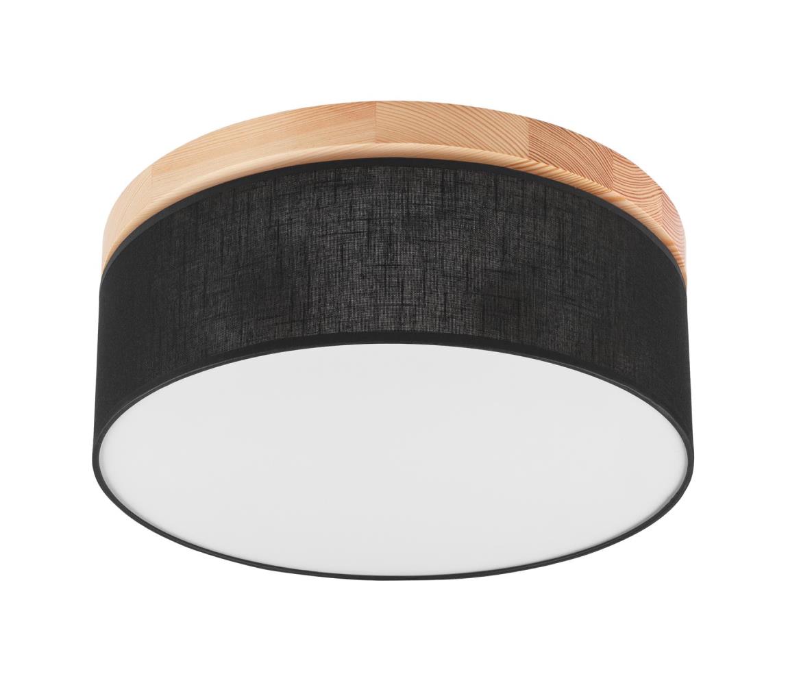 Plafonieră BELLADONNA 2xE27/15W/230V negru/pin Brilagi