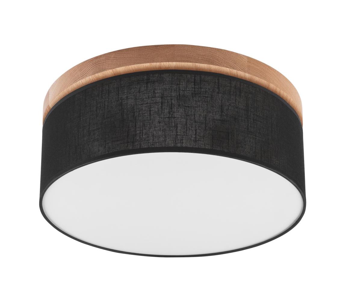 Plafonieră BELLADONNA 2xE27/15W/230V negru/stejar Brilagi