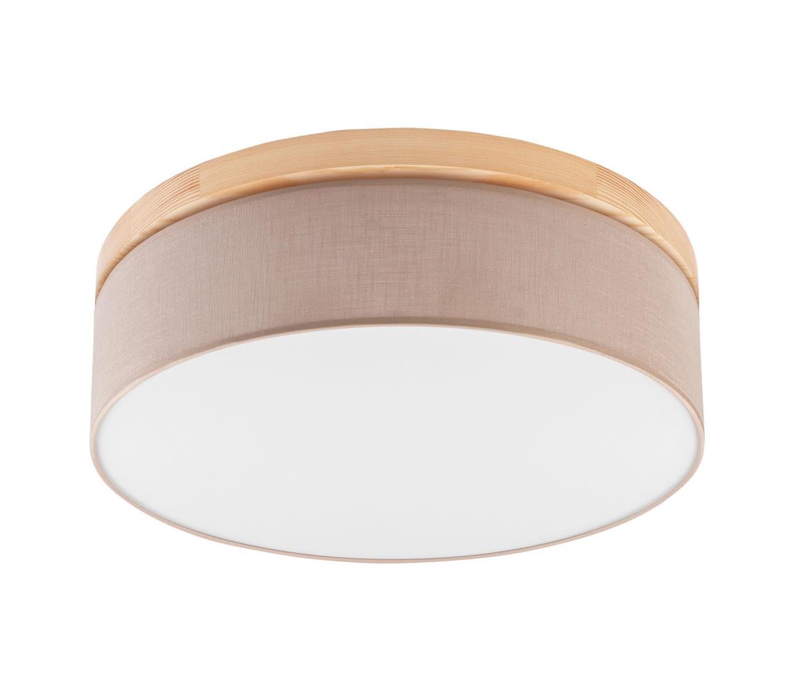 Plafonieră BELLADONNA 3xE27/15W/230V bej/pin Brilagi