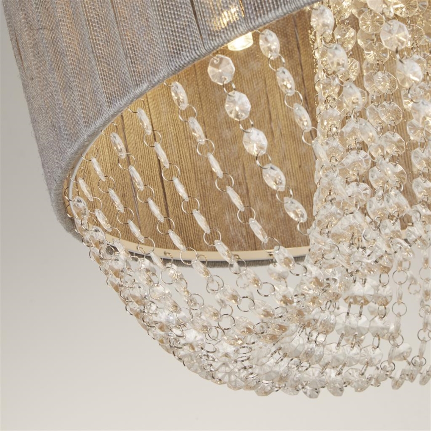 Searchlight - Plafonieră BELLANO 5xG9/7W/230V Ø 50 cm gri