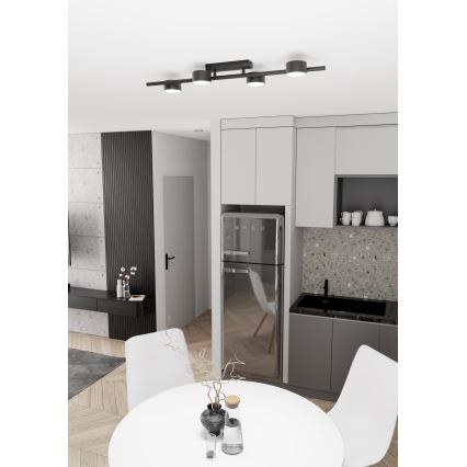 Plafonieră BET 4xGX53/12W/230V negru