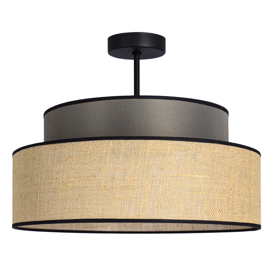 Plafonieră BOHO 1xE27/60W/230V maro/bej