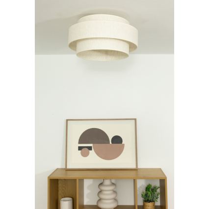 Plafonieră BOHO 1xE27/60W/230V Ø 40 cm albă
