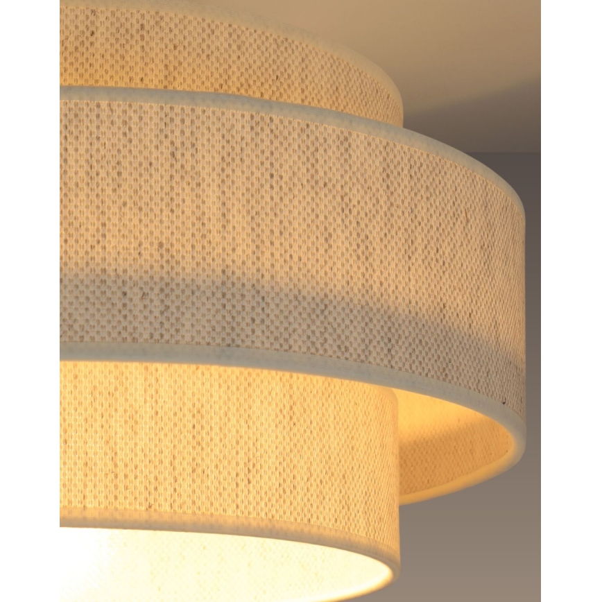 Plafonieră BOHO 1xE27/60W/230V Ø 40 cm albă