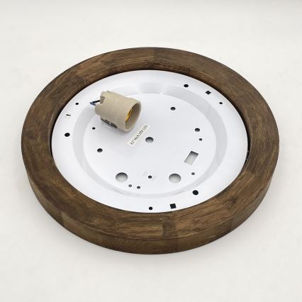 Plafonieră Brilagi BELLADONNA 1xE27/15W/230V d. 30 cm alb/stejar nuc