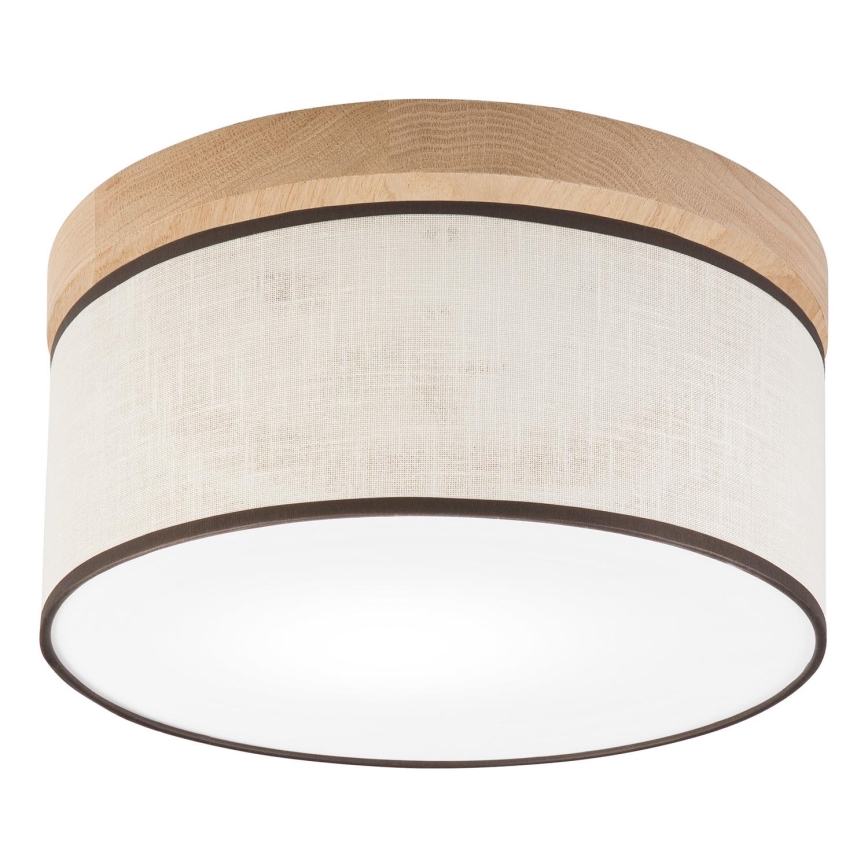 Plafonieră Brilagi BELLADONNA 1xE27/15W/230V d. 30 cm crem/stejar