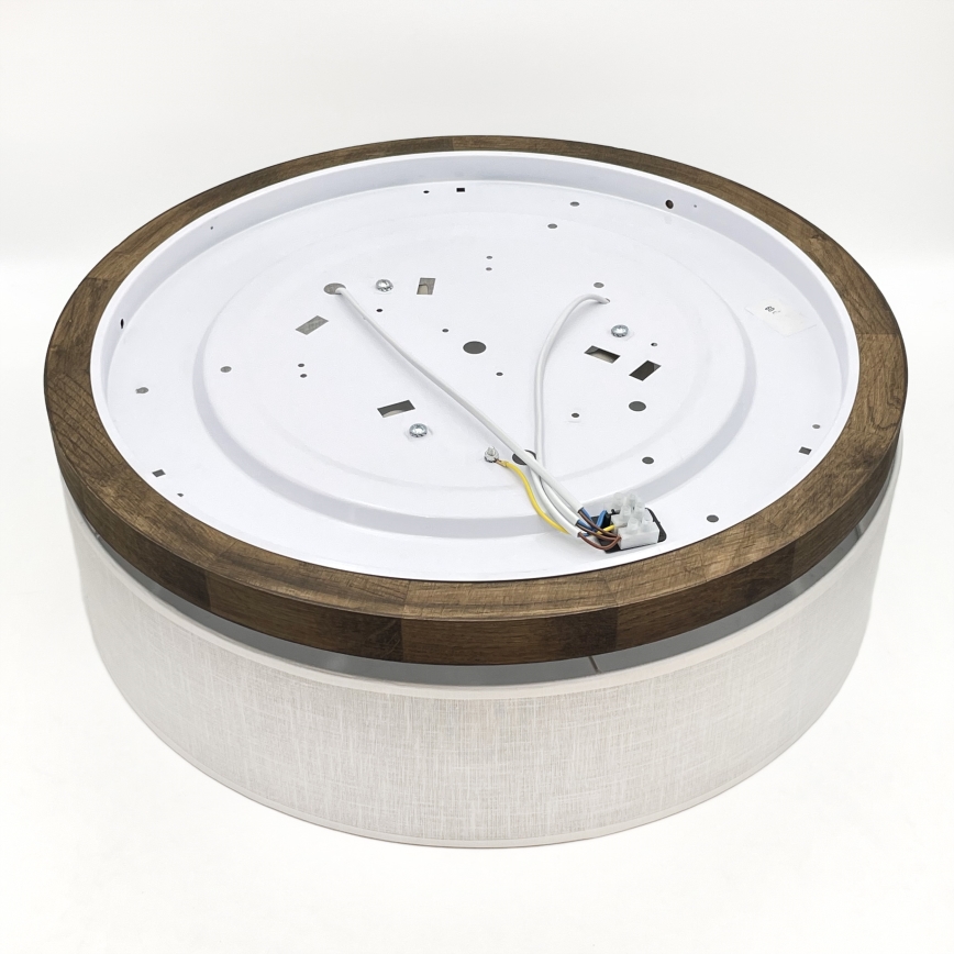 Plafonieră Brilagi BELLADONNA 3xE27/15W/230V d. 50 cm alb/stejar nuc