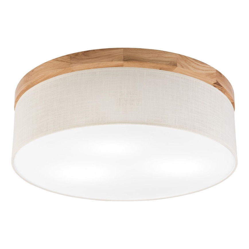 Plafonieră Brilagi BELLADONNA 3xE27/15W/230V d. 50 cm crem/stejar