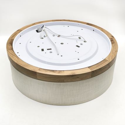 Plafonieră Brilagi BELLADONNA 3xE27/15W/230V d. 50 cm crem/stejar