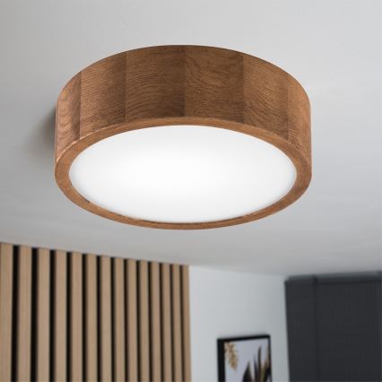 Plafonieră Brilagi CARVALHO 1xE27/60W/230V stejar d. 27 cm