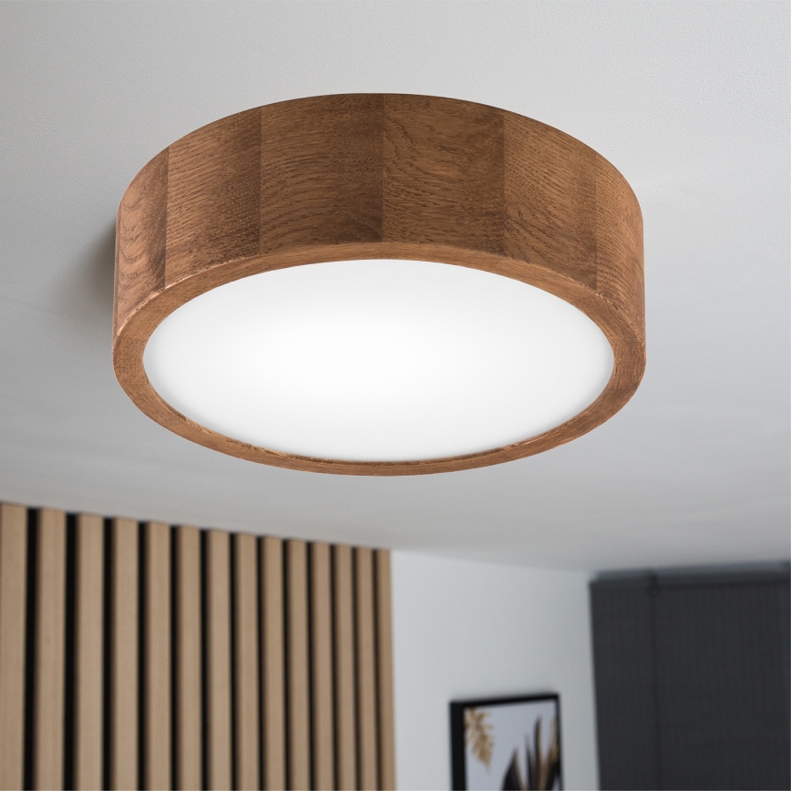 Plafonieră Brilagi CARVALHO 1xE27/60W/230V stejar d. 27 cm
