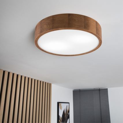 Plafonieră Brilagi CARVALHO 1xE27/60W/230V stejar d. 37 cm