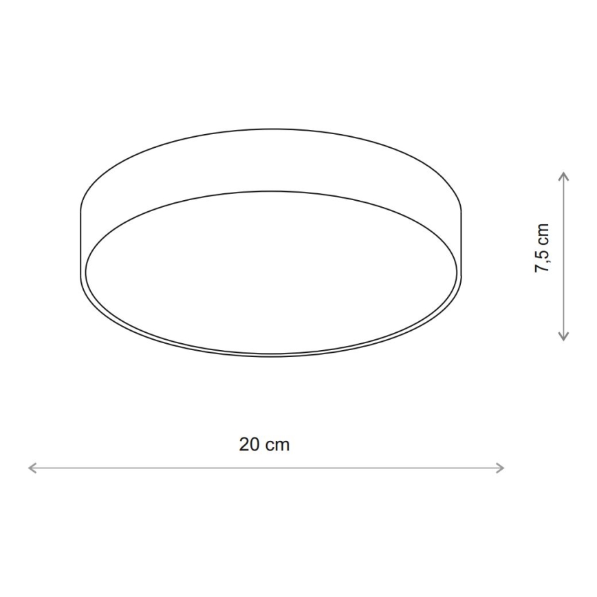 Plafonieră Brilagi CLARE 1xE27/40W/230V d. 20 cm bej
