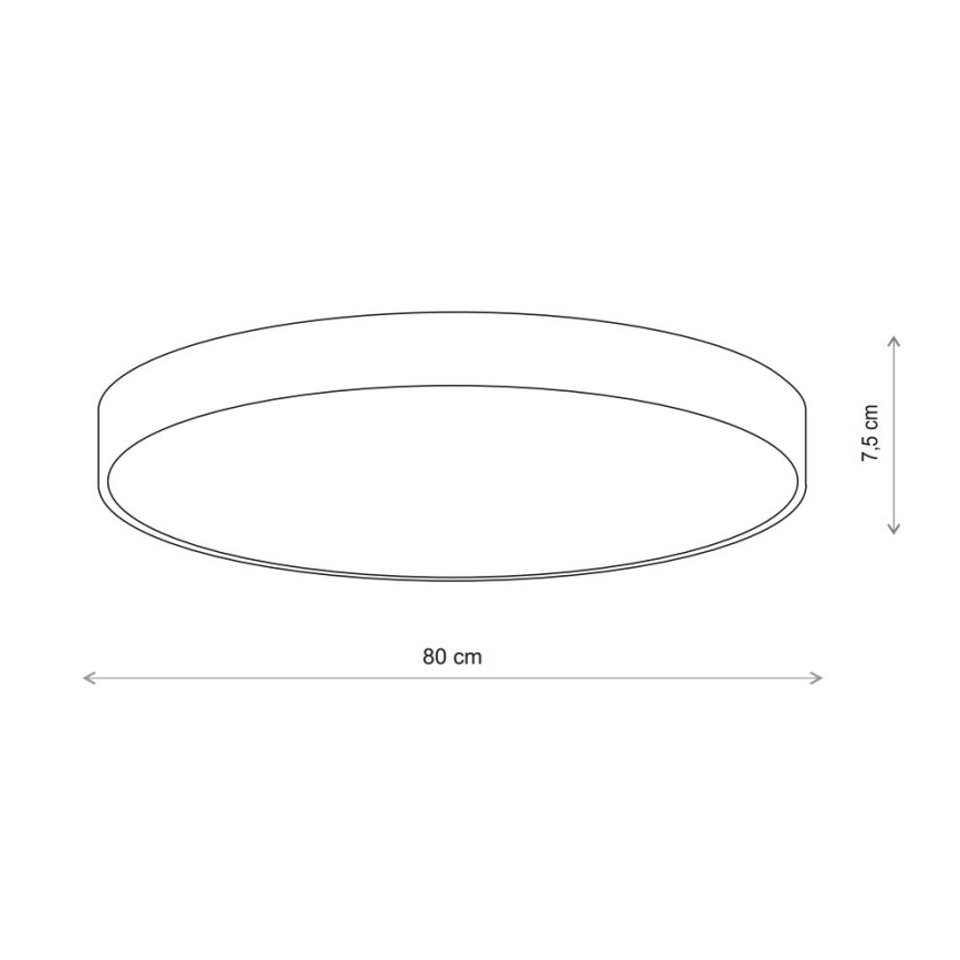 Plafonieră Brilagi CLARE 6xE27/24W/230V d. 80 cm bej