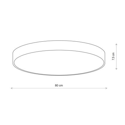 Plafonieră Brilagi CLARE 6xE27/40W/230V d. 80 cm bej