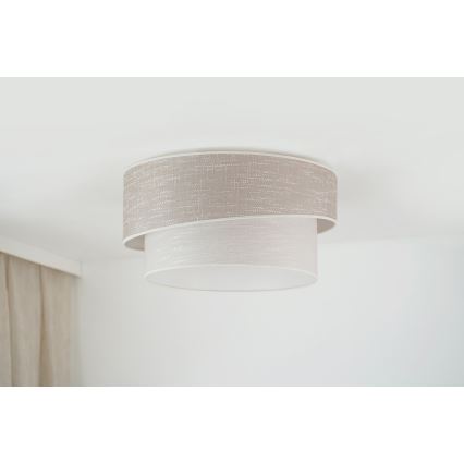 Plafonieră Brilagi DOVER SHINE 1xE27/15W/230V d. 50 cm gri/crem
