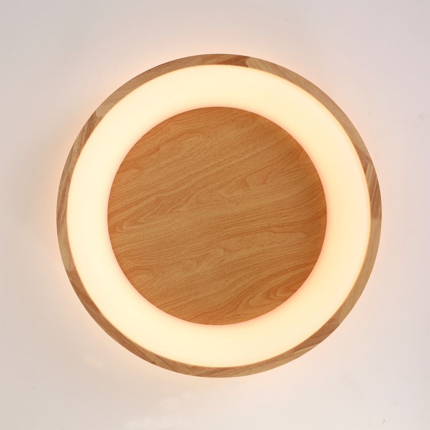 Brilagi - Plafonieră LED FALCON WOOD LED/40W/230V 3000/4000/6000K diam. 60 cm lemn
