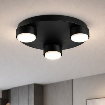 Plafonieră Brilagi MONO 3xGX53/12W/230V Ø 30 cm, neagră