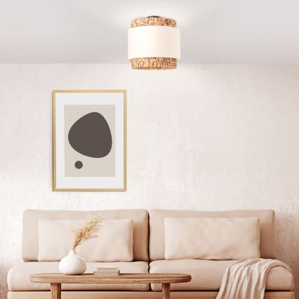 Plafonieră Brilliant WATERLILLY 2xE27/60W/230V d. 35 cm crem