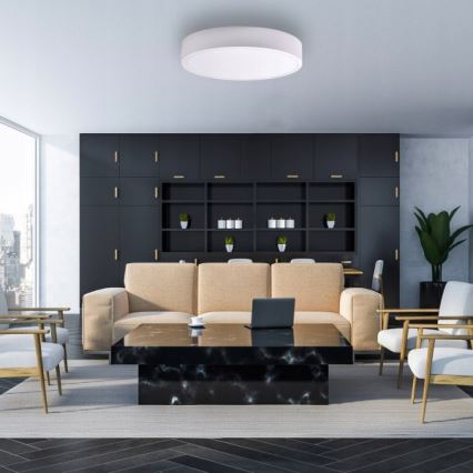 Plafonieră CLARE 6xE27/24W/230V d. 80 cm alb Brilagi