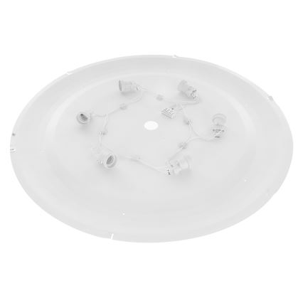 Plafonieră CLARE 6xE27/40W/230V d. 80 cm negru Brilagi