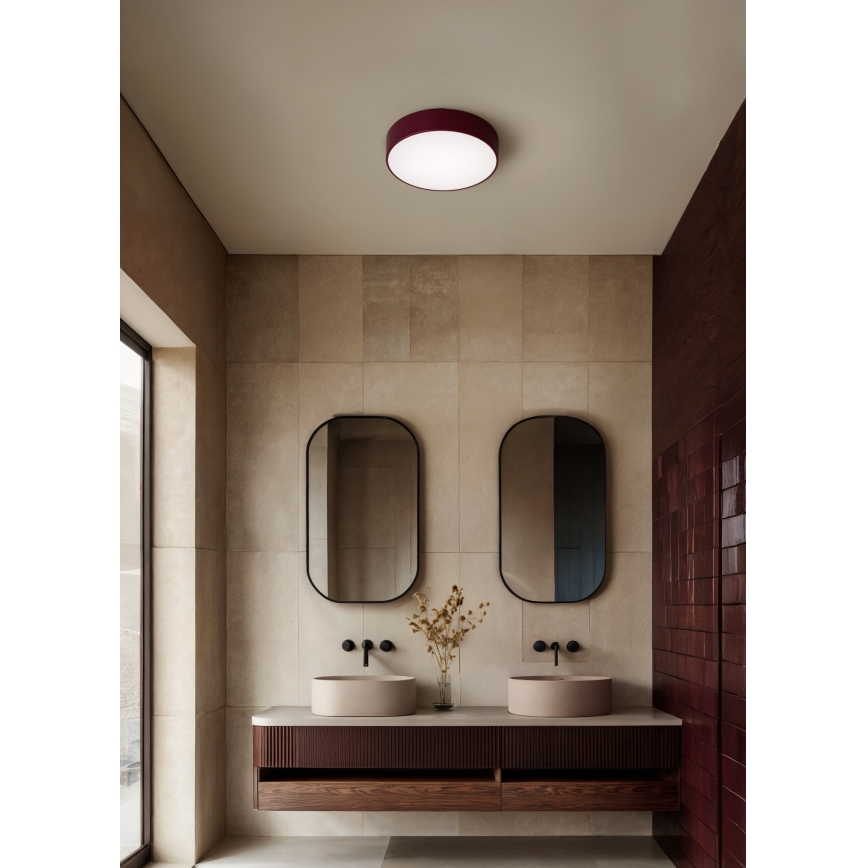 Plafonieră CLARE Brilagi, 3x E27 / 24W / 230V, diametru 40 cm, burgund