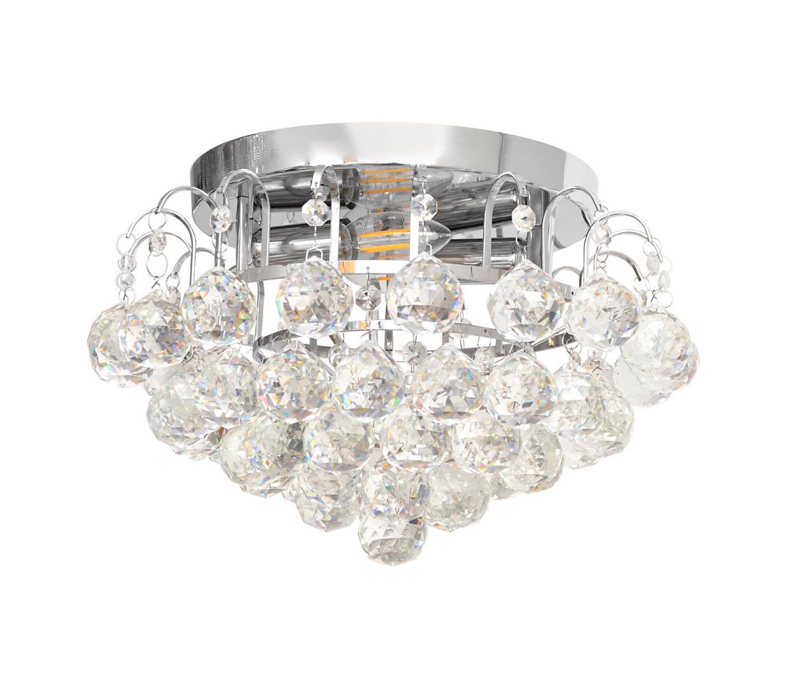 Plafonieră CLARISA 2xE14/60W/230V d. 40 cm crom lucios