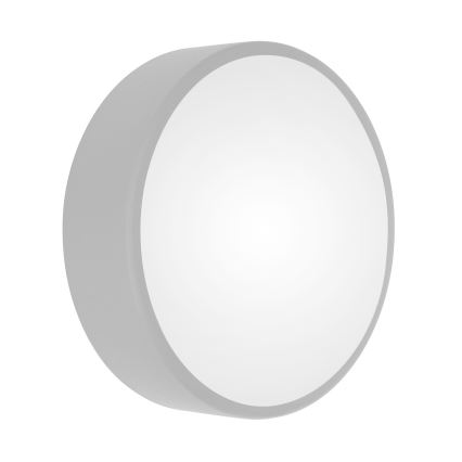 Plafonieră CLEO cu senzor de mișcare și de amurg, 2xE27/24W/230V, Ø 30 cm, gri