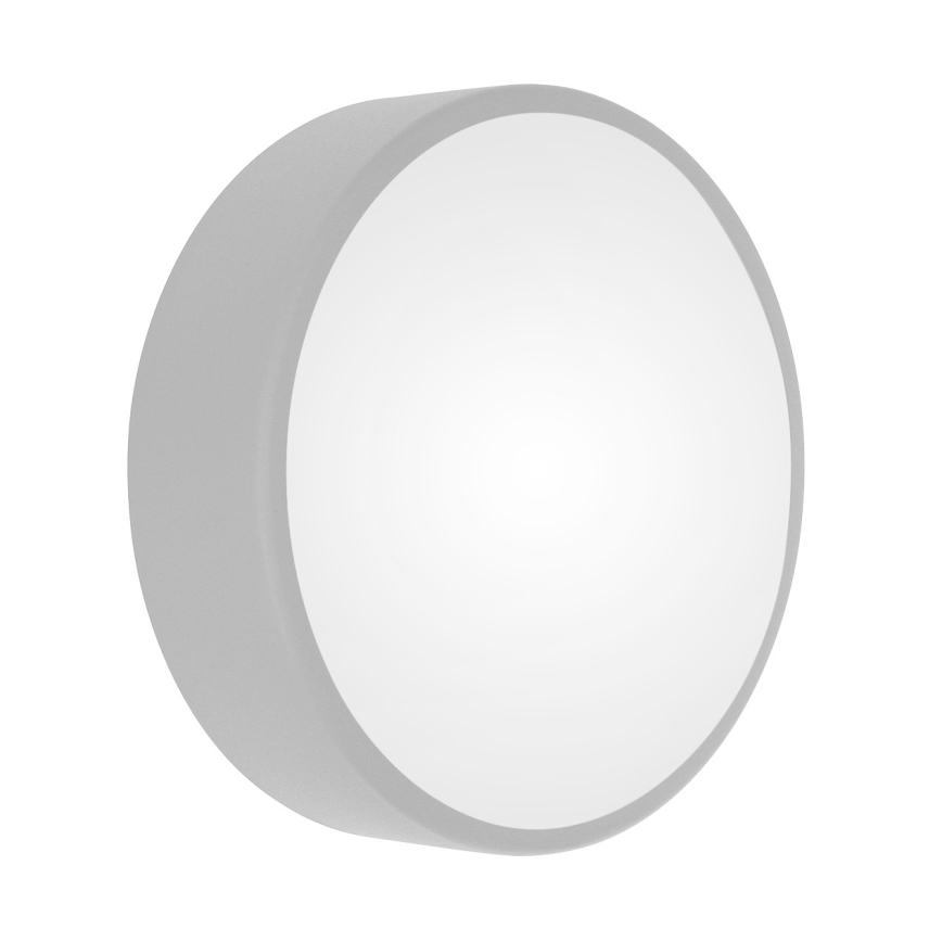 Plafonieră CLEO cu senzor de mișcare și de amurg, 2xE27/24W/230V, Ø 30 cm, gri