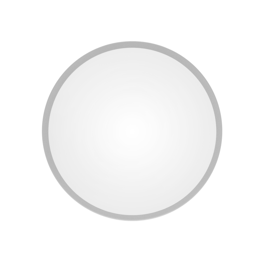 Plafonieră CLEO cu senzor de mișcare și de amurg, 2xE27/24W/230V, Ø 30 cm, gri