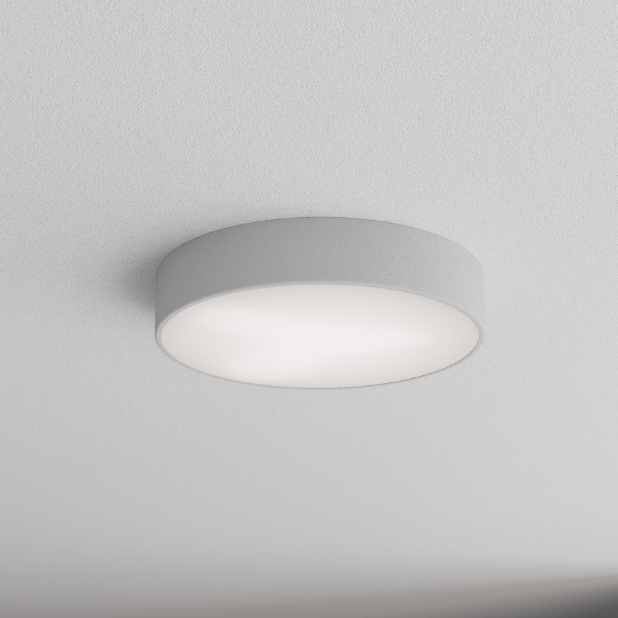 Plafonieră CLEO cu senzor de mișcare și de crepuscul, 3xE27/24W/230V, Ø 40 cm, gri