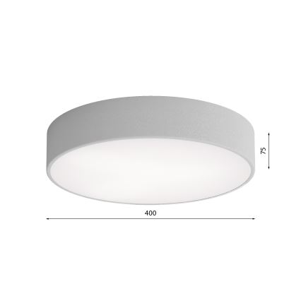 Plafonieră CLEO cu senzor de mișcare și de crepuscul, 3xE27/24W/230V, Ø 40 cm, gri