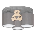 Plafonieră copii BEAR 3xE27/60W/230V