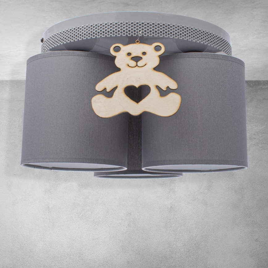 Plafonieră copii BEAR 3xE27/60W/230V