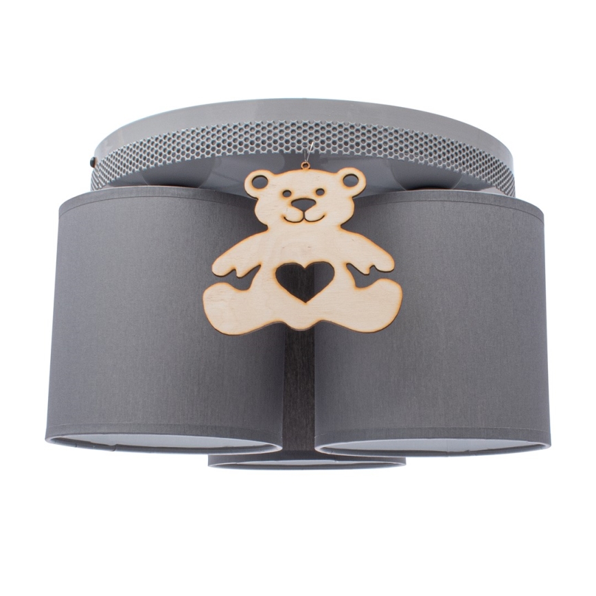 Plafonieră copii BEAR 3xE27/60W/230V