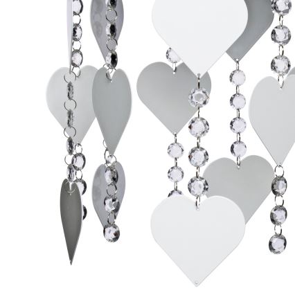 Plafoniera copii ELZA hearts 3xE27/60W/230V gri