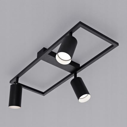 Plafonieră cu 3xGU10/30W/230V neagră