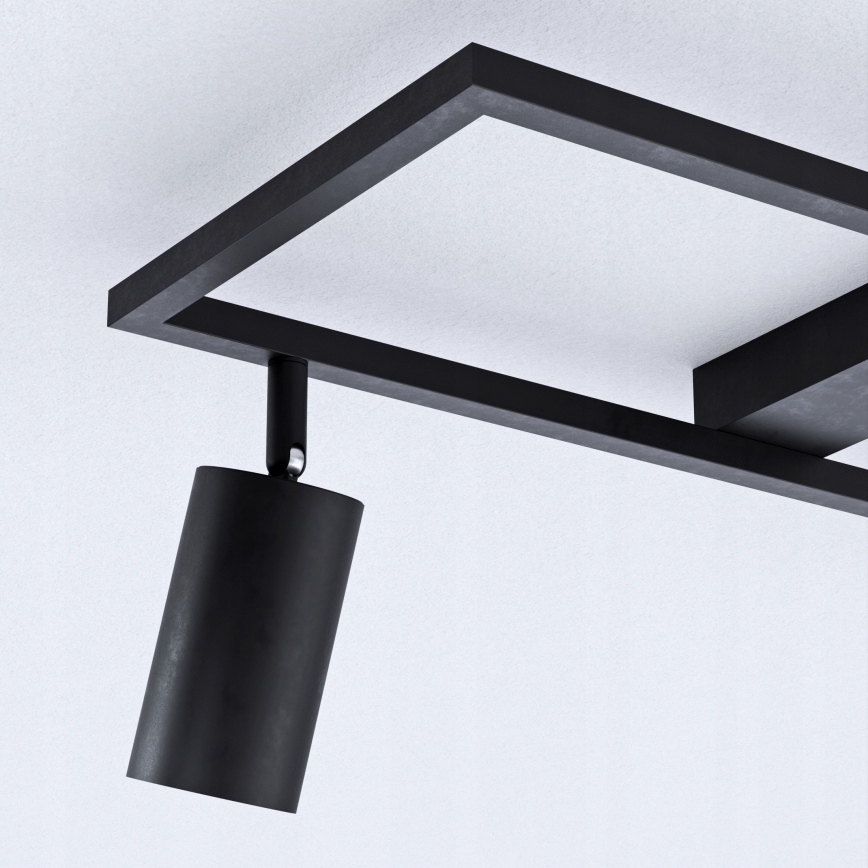 Plafonieră cu 3xGU10/30W/230V neagră